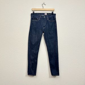 RAG & BONE Jeans Blue Kaihara Denim Raw Japanese Fit Straights Leg